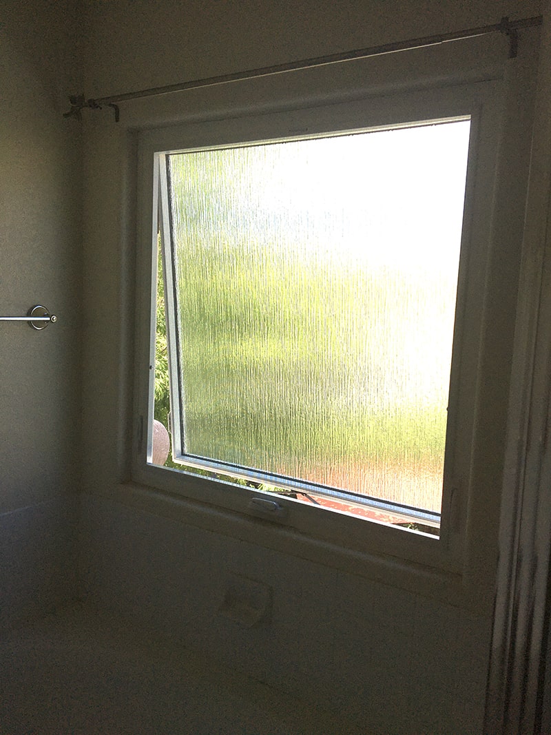 image of bathroom window installation