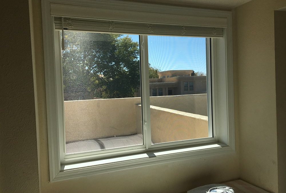 sliding window install in a adobe home